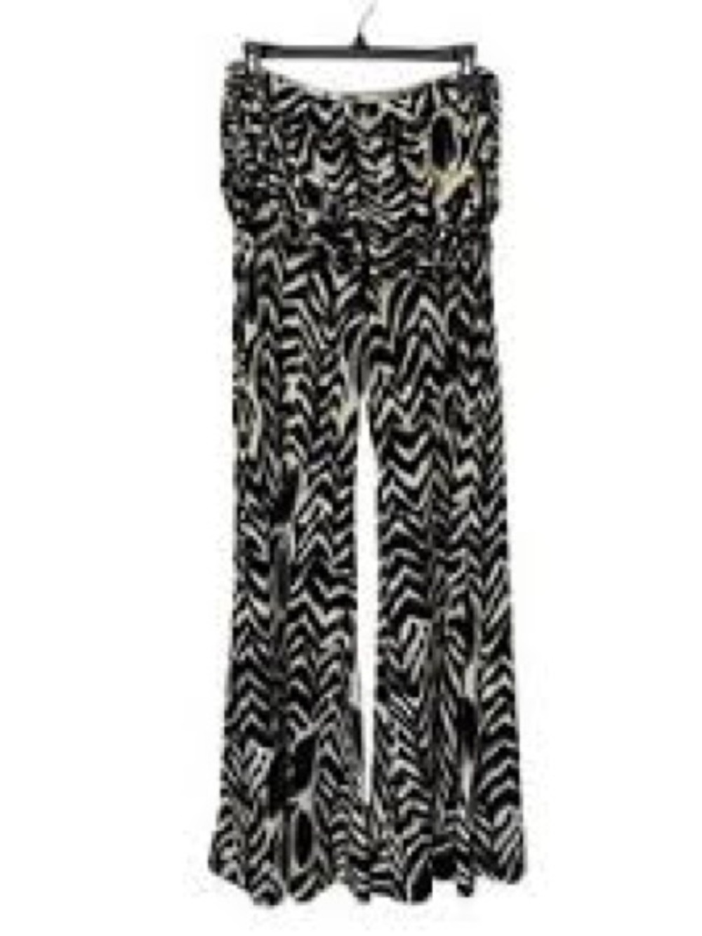 Tricia Fix Black & White Wide-Leg Printed Pants